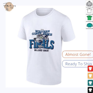 Minnesota Timberwolves 2025 Western Conference Finals Wolves back logo T shirt