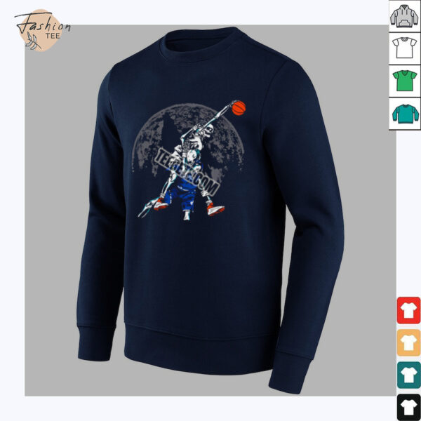 Minnesota Timberwolves Skeleton Playing Basketball Shirt