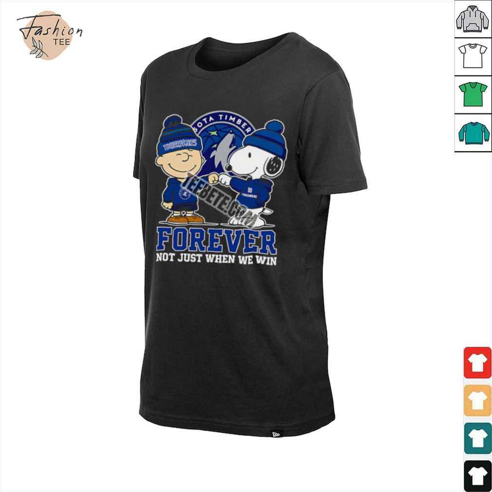 Minnesota Timberwolves Snoopy And Charlie Brown Forever Fan Shirt Minnesota Timberwolves Snoopy And Charlie Brown Forever Fan Shirt