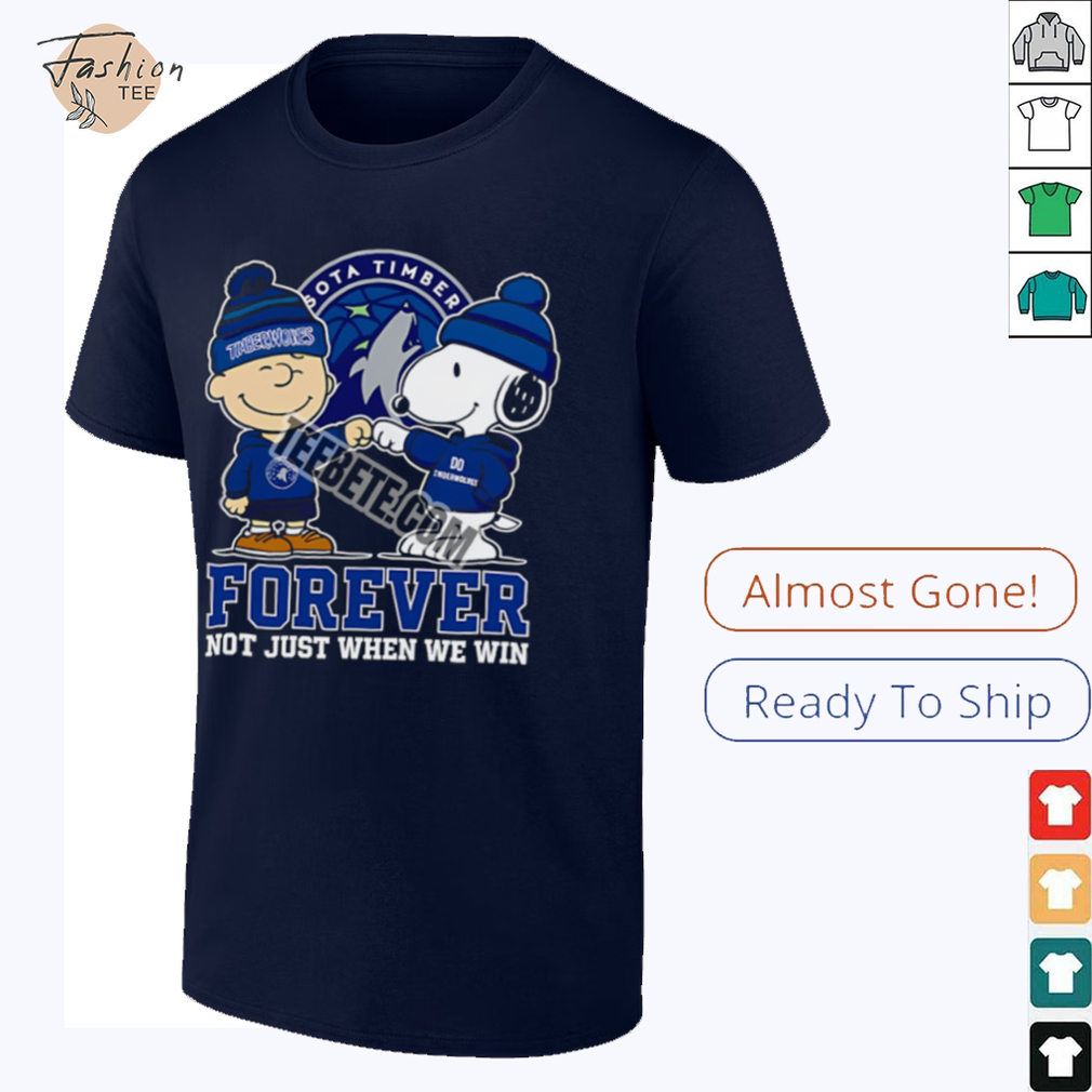 Minnesota Timberwolves Snoopy And Charlie Brown Forever Fan Shirt Minnesota Timberwolves Snoopy And Charlie Brown Forever Fan Shirt