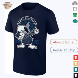 Minnesota Timberwolves Vs Dabbing Snoopy Basketball Shirt