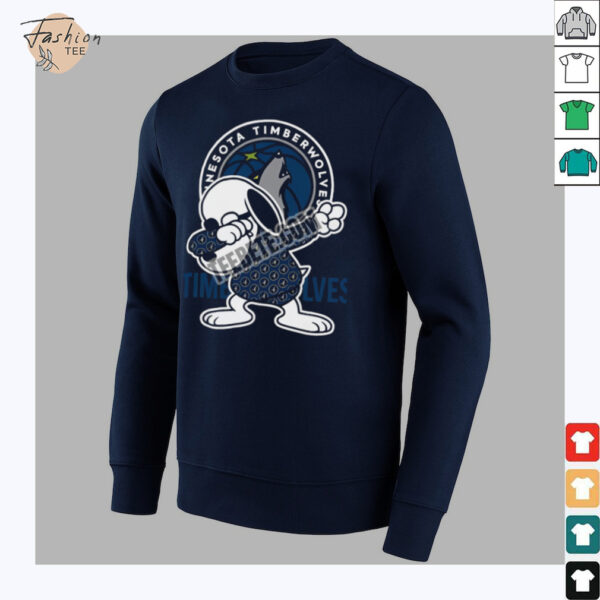 Minnesota Timberwolves Vs Dabbing Snoopy Basketball Shirt