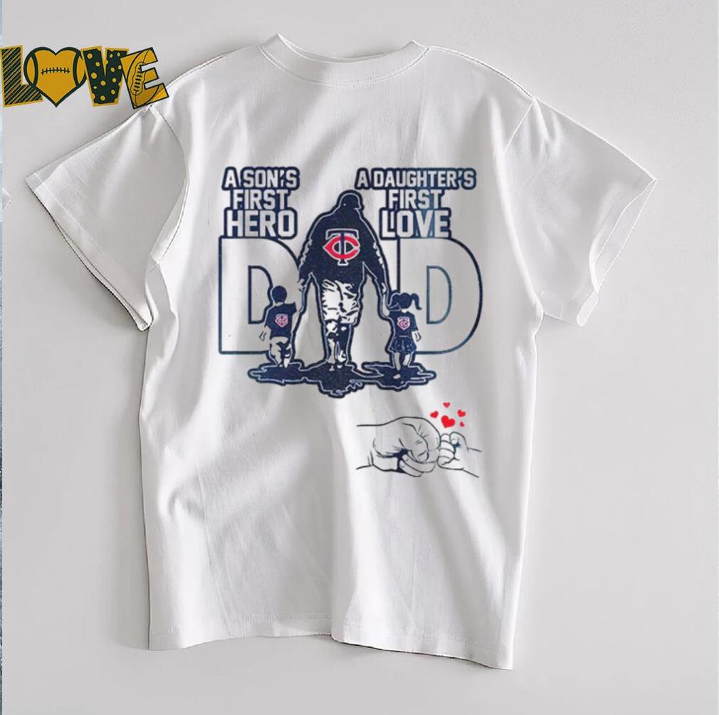 Minnesota Twins Dad A son’s first hero a daughter’s first love Happy Father’s Day 2025 shirt Minnesota Twins Dad A son’s first hero a daughter’s first love Happy Father’s Day 2025 shirt
