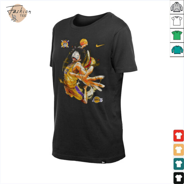Monkey D Luffy One Piece The Straw Hat Pirates Are Joining The Lakers T Shirt Gifts For Him