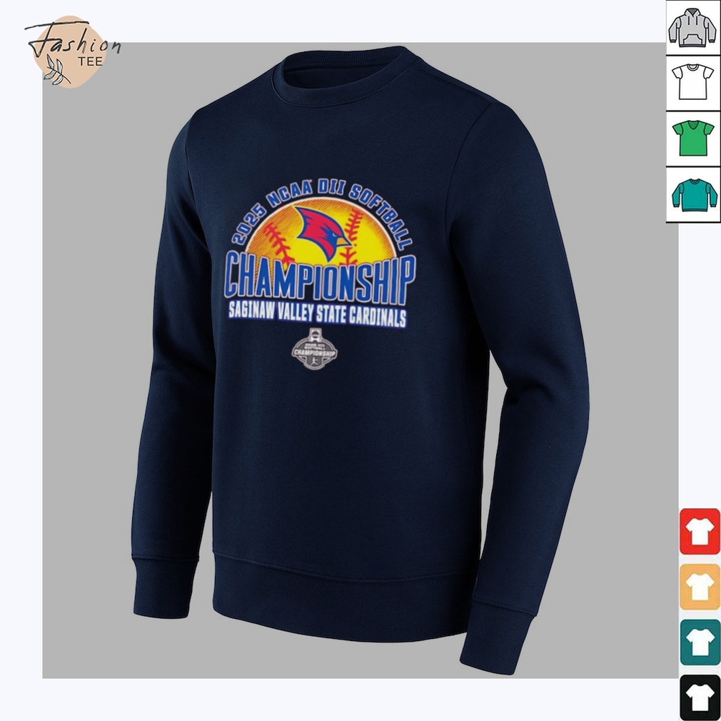 NCAA DII Softball Championship Saginaw Valley State Cardinals 2025 shirt NCAA DII Softball Championship Saginaw Valley State Cardinals 2025 shirt