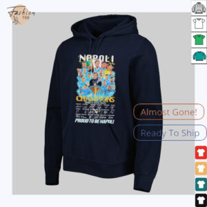 Napoli FC Serie A 2024 2025 Champions Proud To Be Napoli Signatures T shirts