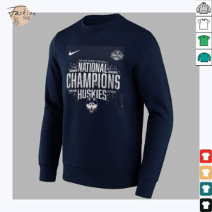 Navy UConn Huskies 2025 NCAA Women’s Basketball National Champions Locker Room Shirt Fans Gift