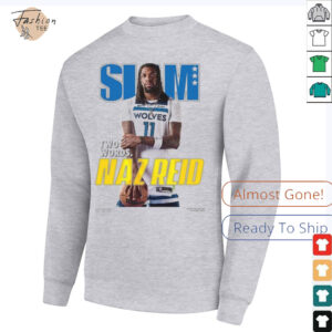 Naz Reid Minnesota Timberwolves SLAM Cover T Shirt_5_11zon