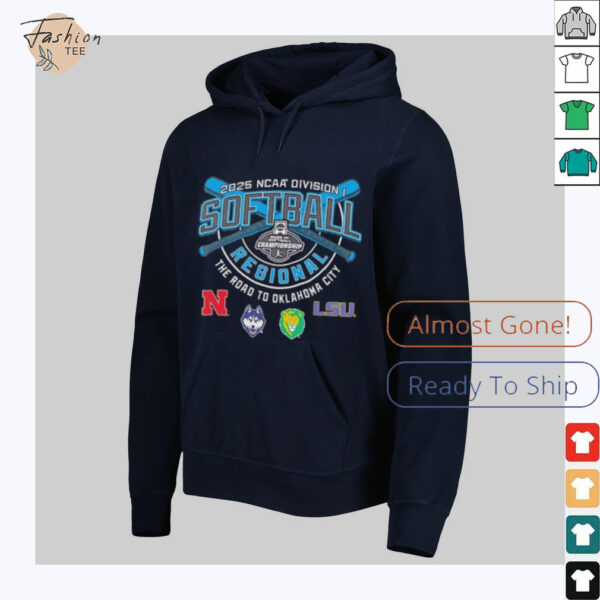 Nebraska Huskies Southeastern Louisiana LSU NCAA Division I Softball Regional 2025 shirt