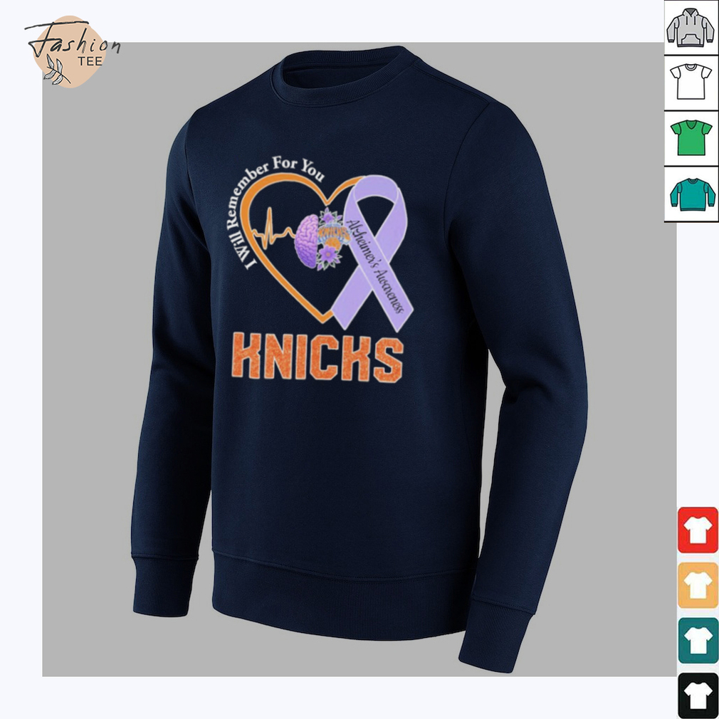New York Knicks I Will Remember For You Alzheimers Awareness Heartbeat Brain T shirts shirt New York Knicks I Will Remember For You Alzheimers Awareness Heartbeat Brain T shirts shirt