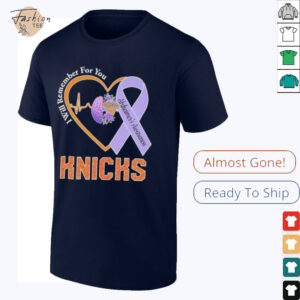 New York Knicks I Will Remember For You Alzheimers Awareness Heartbeat Brain T shirts shirt