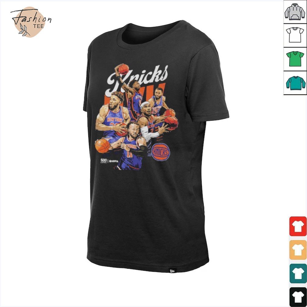 New York Knicks Starting 5 NBA 2025 T Shirts New York Knicks Starting 5 NBA 2025 T Shirts
