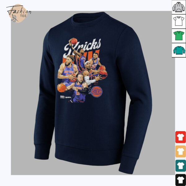 New York Knicks Starting 5 NBA 2025 T Shirts