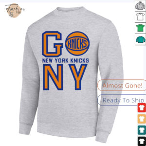 New York Knicks basketball go NY logo T shirt