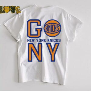 New York Knicks basketball go NY logo T shirt