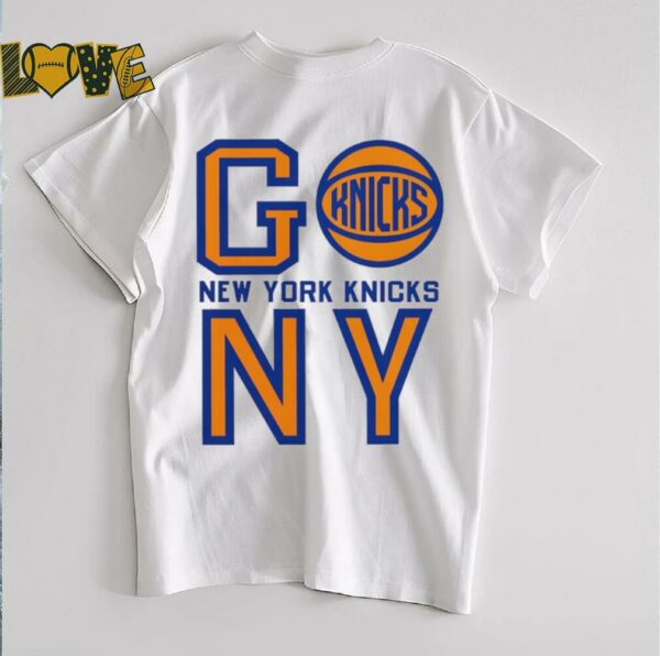 New York Knicks basketball go NY logo T shirt