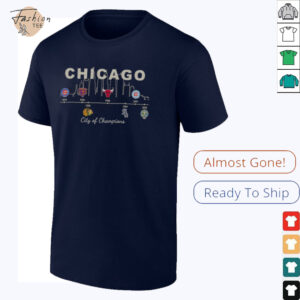 Nice Chicago Sports History City Of Champions T Shirt