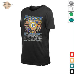 Official Indiana Pacers 50th Anniversary Thank You For The Memories Signatures T shirts