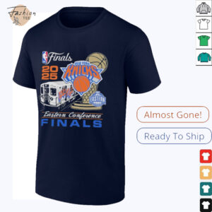 Official New York Knicks 2025 NBA Eastern Conference Finals Train Trophy T shirts