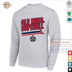 Official Ole Miss Softball Women’s College World Series Stripe T Shirt