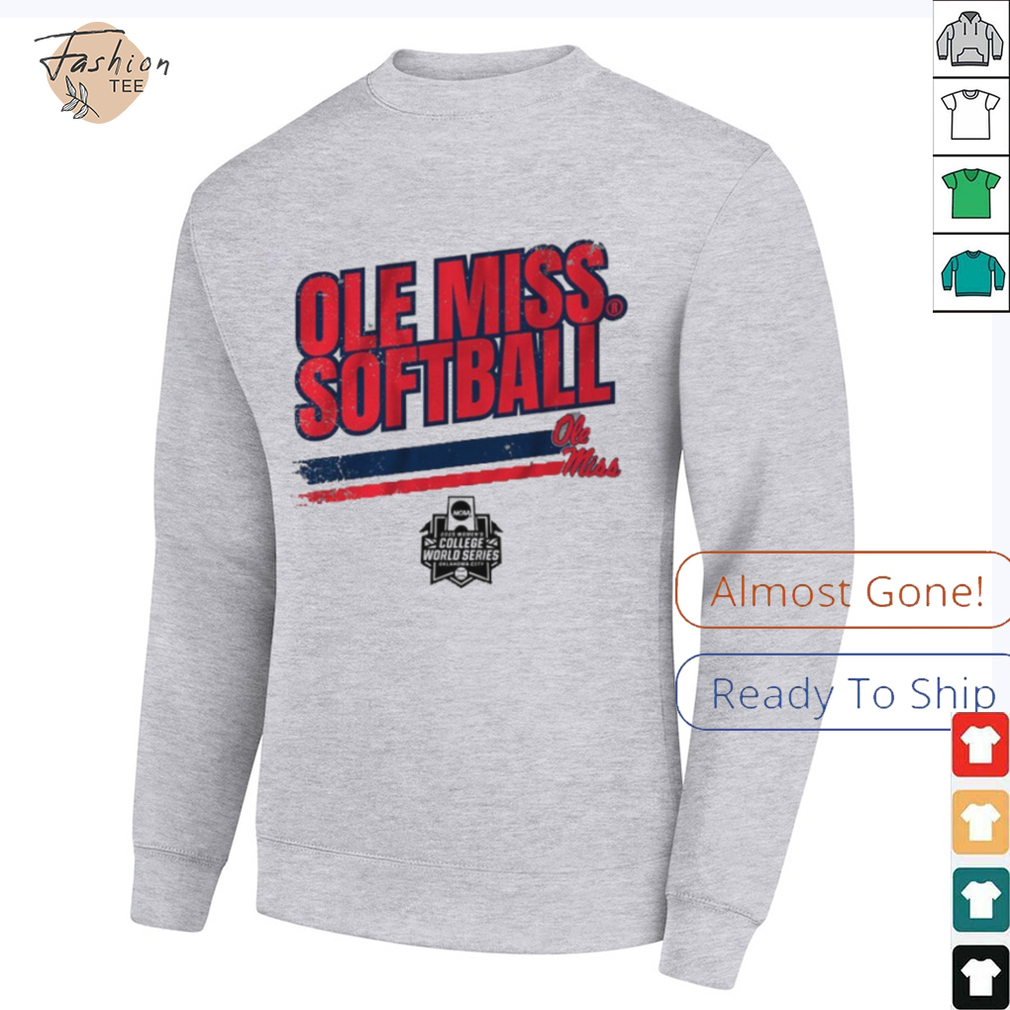 Official Ole Miss Softball Women’s College World Series Stripe T Shirt Official Ole Miss Softball Women’s College World Series Stripe T Shirt