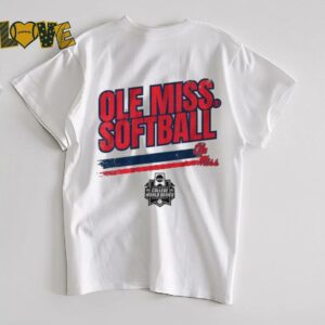 Official Ole Miss Softball Women’s College World Series Stripe T Shirt