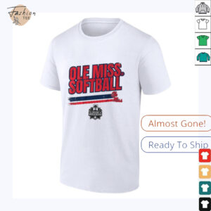 Official Ole Miss Softball Women’s College World Series Stripe T Shirt