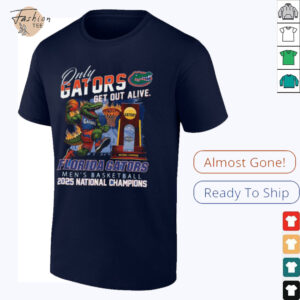Official Only Gators Get Out Alive Florida Gators 2025 National Champions Shirt