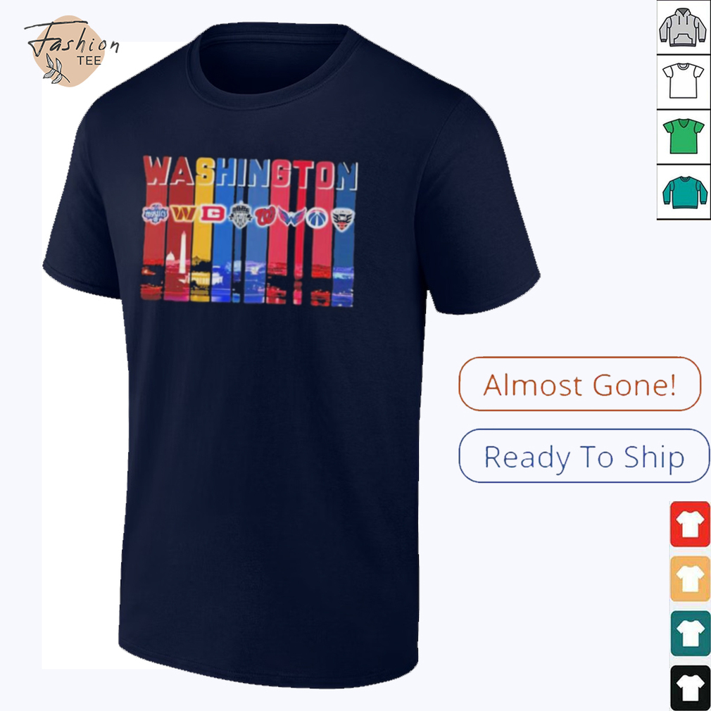 Official Washington Commanders Capitals Washington Mystics Nationals Sport City T Shirt Official Washington Commanders Capitals Washington Mystics Nationals Sport City T Shirt
