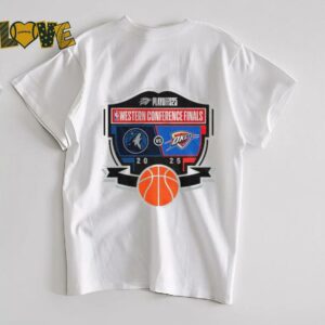 Oklahoma City Thunder 2025 Western Conference Finals Matchup NBA shirt