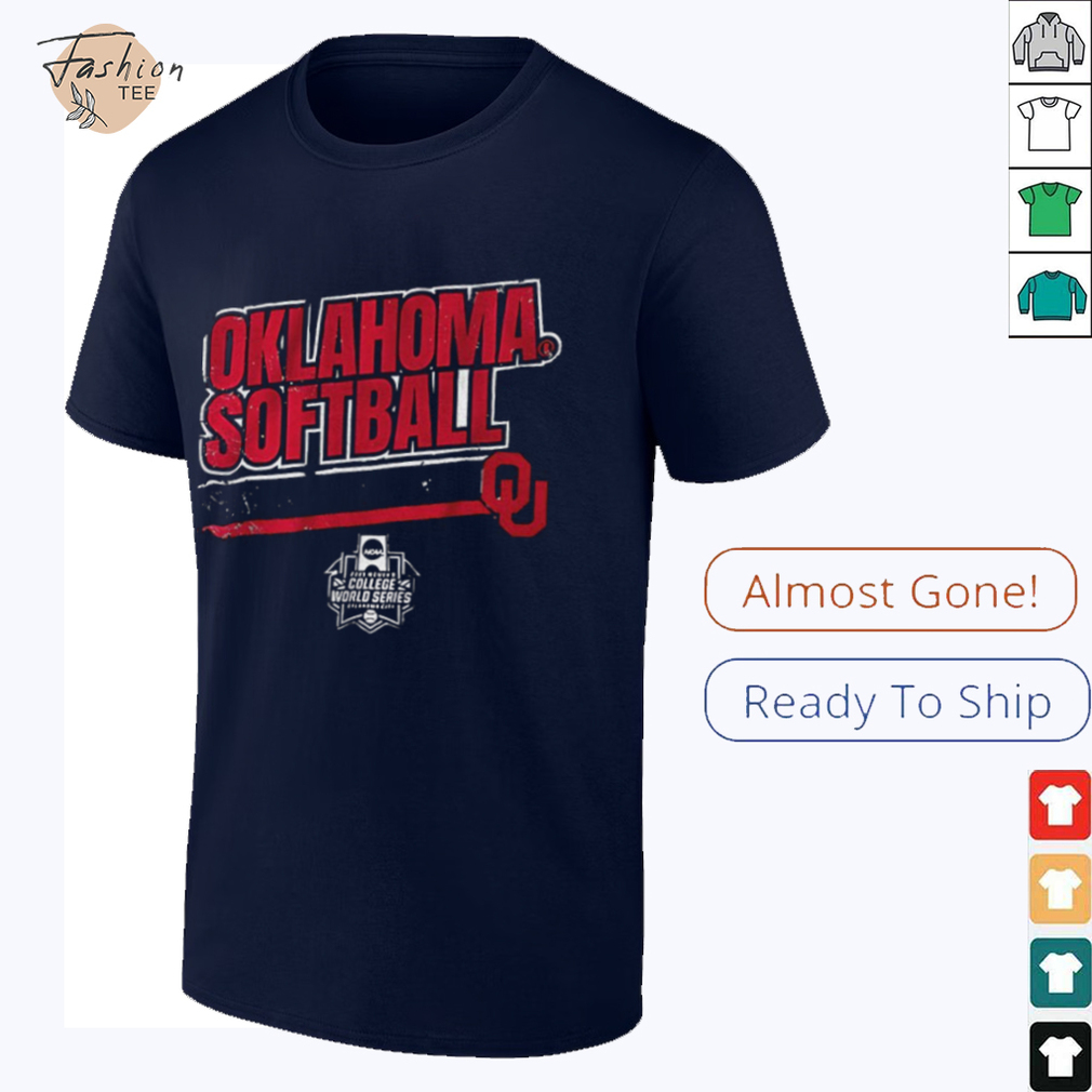 Oklahoma Sooners Softball Women’s College World Series stripe T shirt Oklahoma Sooners Softball Women’s College World Series stripe T shirt