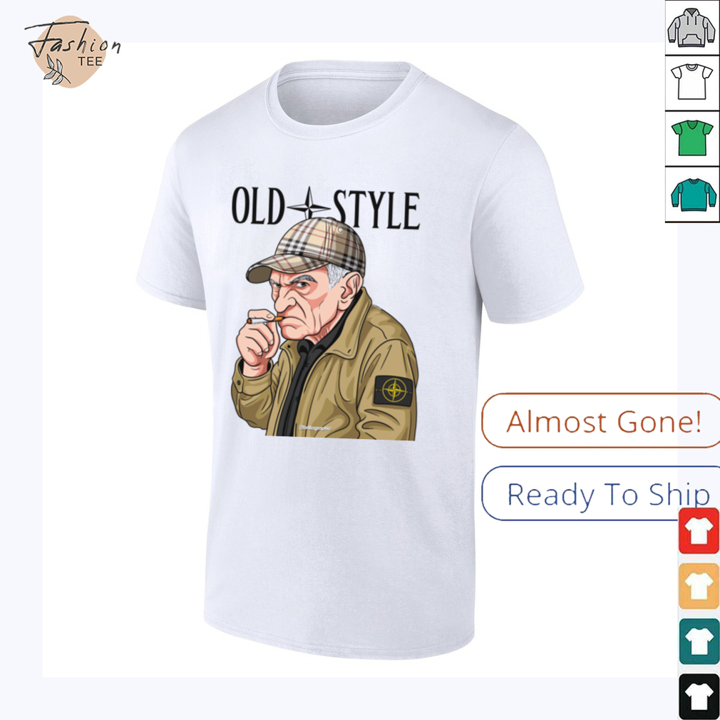 Old Style Man with Cap Graphic T Shirt Old Style Man with Cap Graphic T Shirt