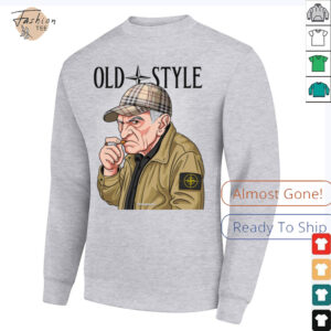 Old Style Man with Cap Graphic T Shirt
