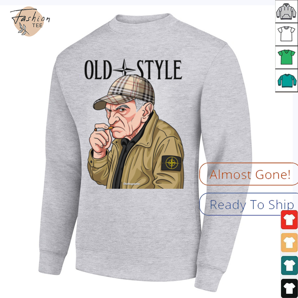 Old Style Man with Cap Graphic T Shirt Old Style Man with Cap Graphic T Shirt