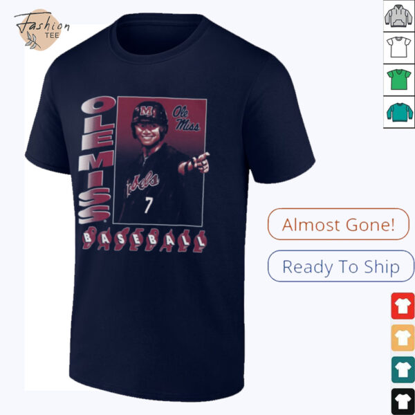 Ole Miss Rebels Baseball NIL T Shirt
