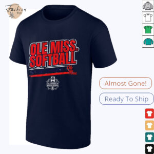 Ole Miss Rebels Solfball Women’s College World Series stripe shirt