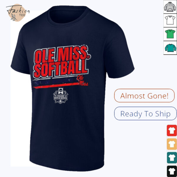 Ole Miss Rebels Solfball Women’s College World Series stripe shirt