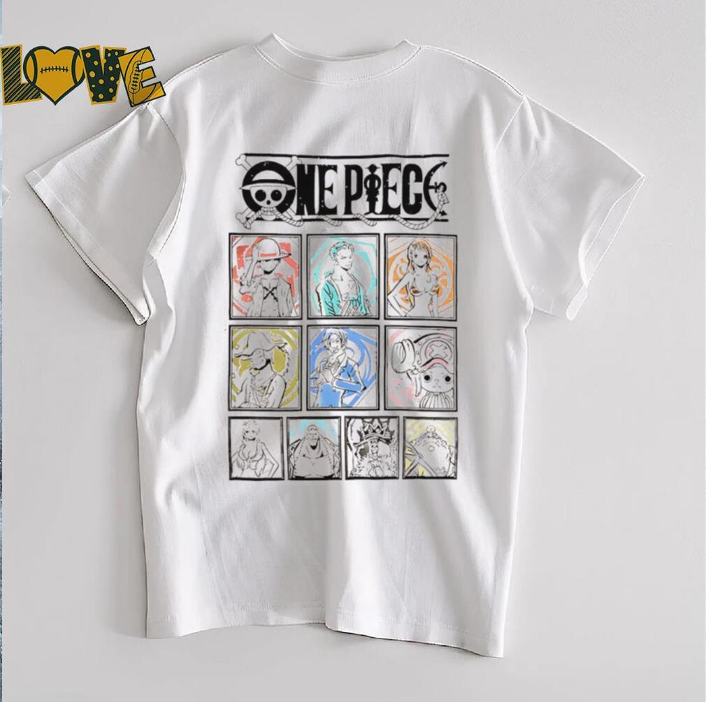 One Piece straw hat crew tonal grid girls characters shirt One Piece straw hat crew tonal grid girls characters shirt