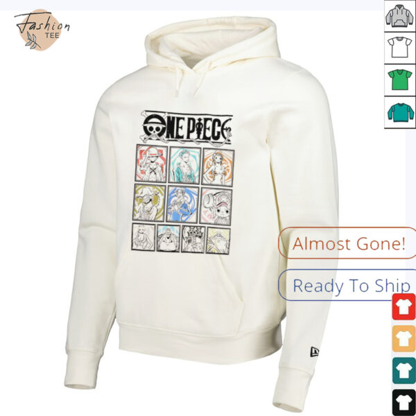 One Piece straw hat crew tonal grid girls characters shirt