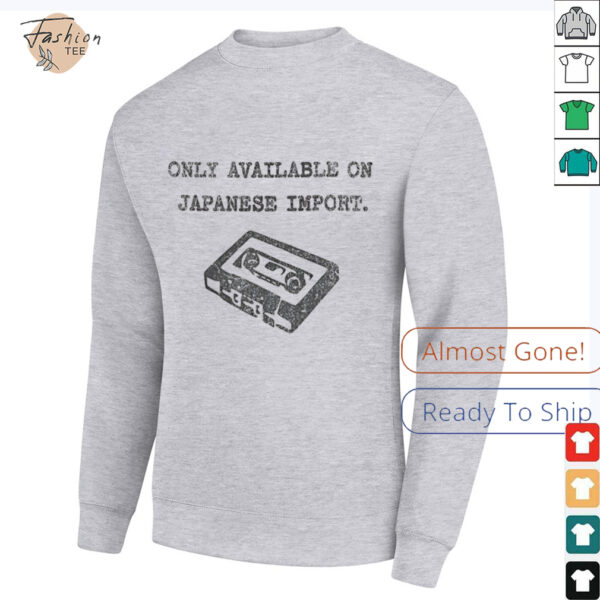 Only available on Japanese import shirt
