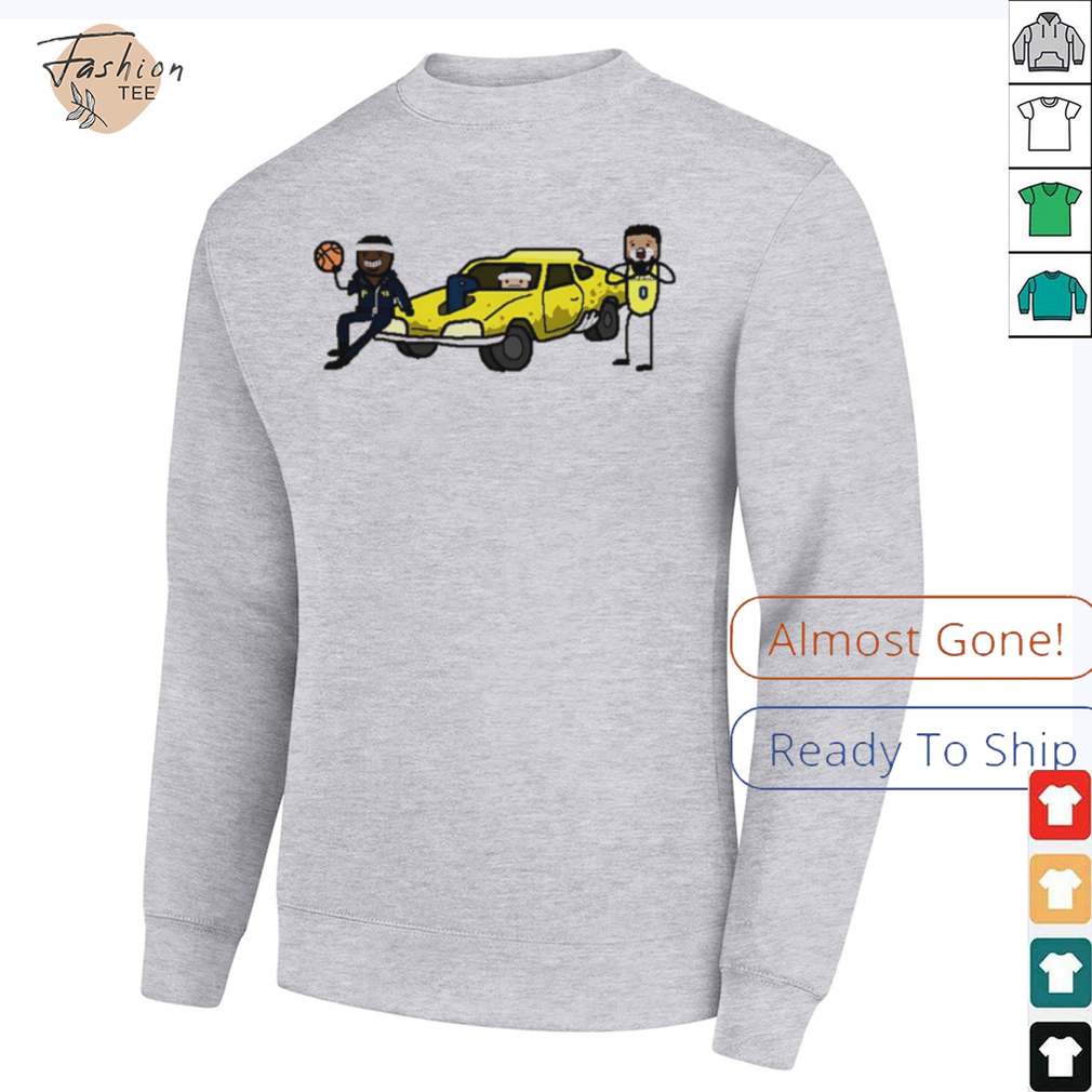 Pacer’s are 6 1 on the road Pacers road Warriors cartoon shirt Pacer’s are 6 1 on the road Pacers road Warriors cartoon shirt