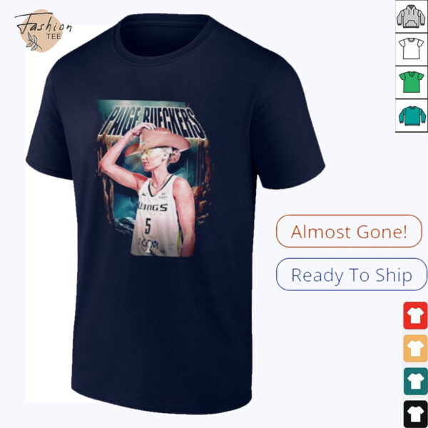 Paige Bueckers Dallas Wings WNBA cowboy hat shirt