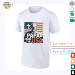 Papa From The USA Christian New Pope Robert Francis Prevost Leo XIV Catholic Faith Shirt