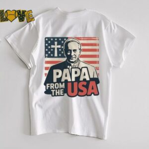 Papa From The USA Christian New Pope Robert Francis Prevost Leo XIV Catholic Faith Shirt