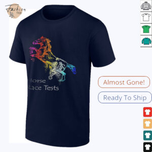 Paradise Fishing Horse Race Tests Rainbow T shirts