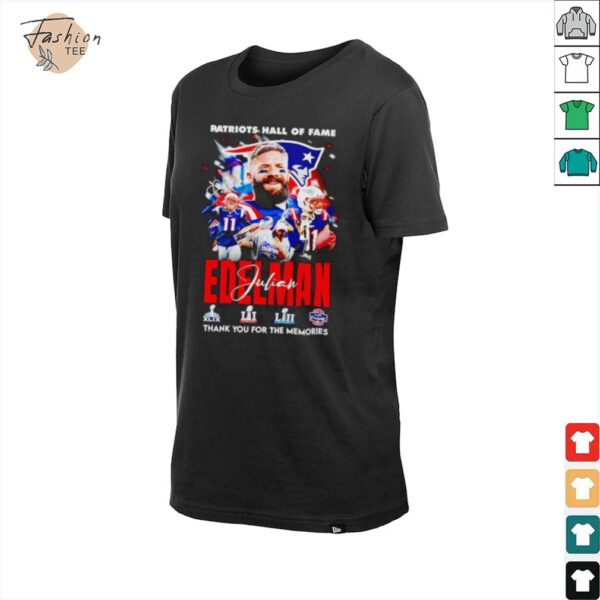 Patriots Hall of Fame Julian Edelman New England Patriots thank you for the memories shirt