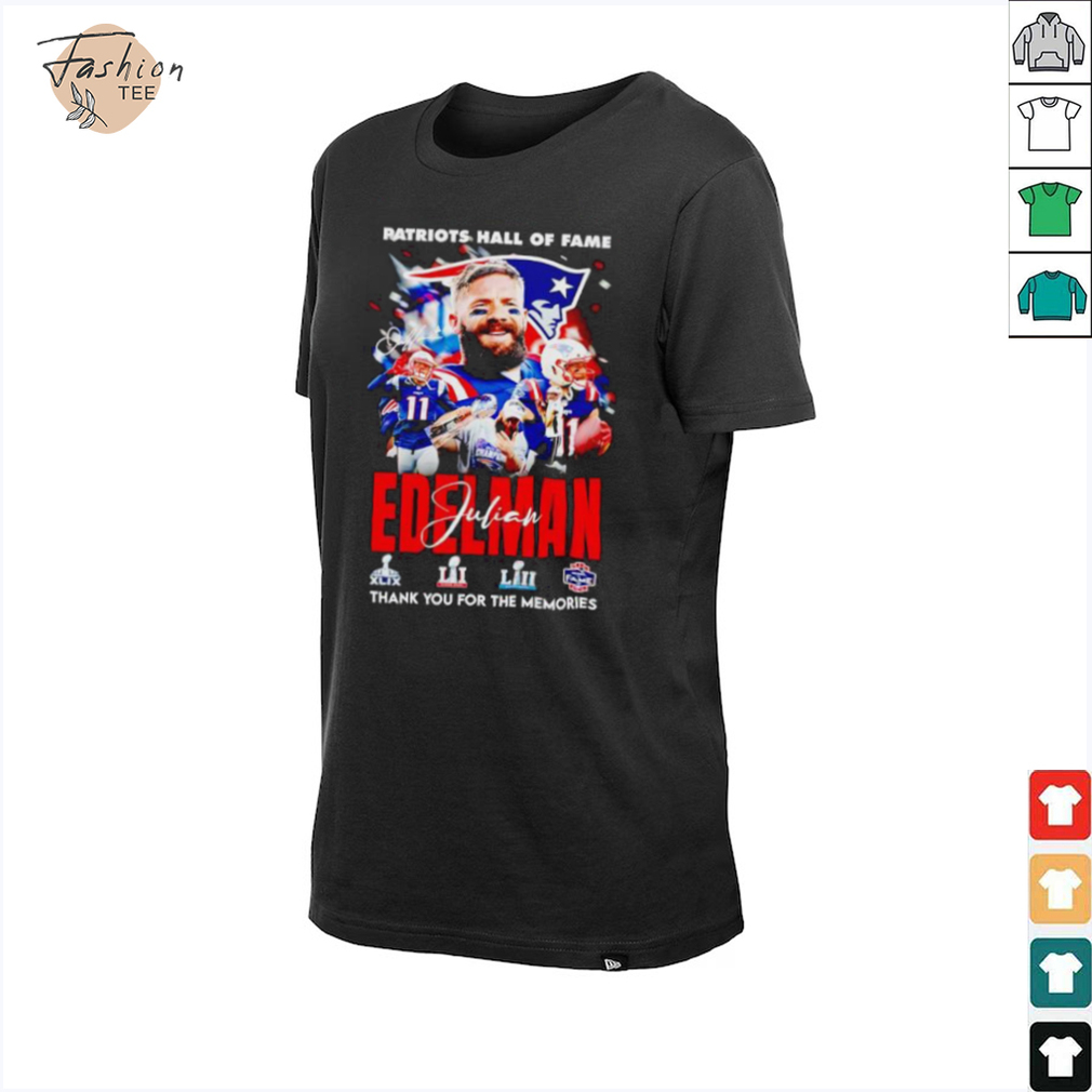 Patriots Hall of Fame Julian Edelman New England Patriots thank you for the memories shirt Patriots Hall of Fame Julian Edelman New England Patriots thank you for the memories shirt