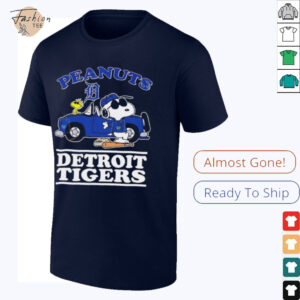 Peanuts Snoopy and Woodstock Detroit Tigers 2025 shirt