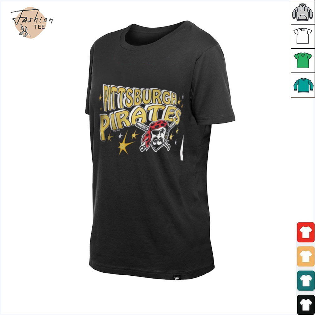 Pittsburgh Pirates Starter Women's Fireworks V Neck T Shirt_26_11zon Pittsburgh Pirates Starter Women's Fireworks V Neck T Shirt_26_11zon