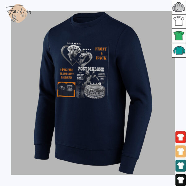 Post Malone Jelly Roll Big Ass Stadium Tour Artwork Shirt